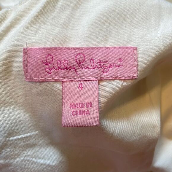 Lilly Pulitzer Posey Dress Daisy Lane Lace White - Picture 9 of 9